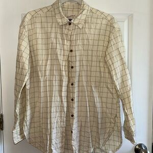 Cream Plaid Shirt